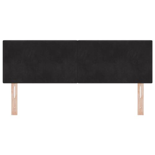 Sengegavl Knap Tuftet Sort 140 cm Velvet