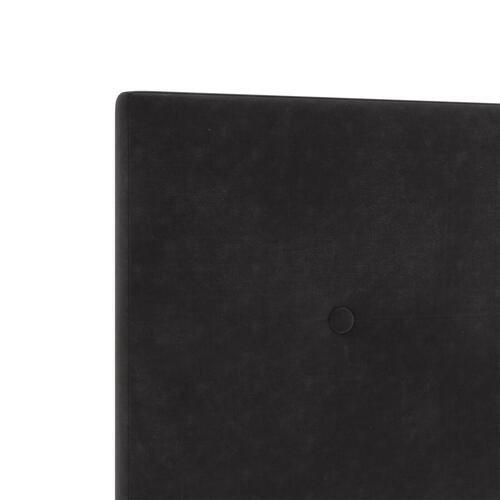 Sengegavl Knap Tuftet Sort 140 cm Velvet