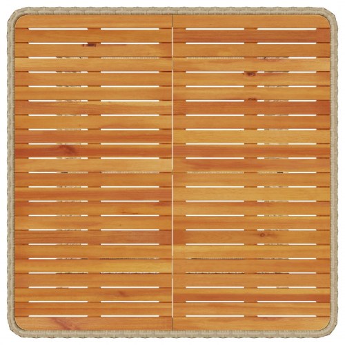 3-delt have spisebord sæt med puder beige poly rattan akacie