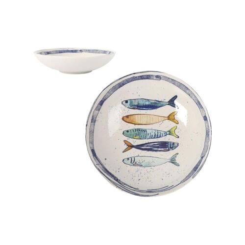 Dyb tallerken La Mediterránea Peixe Ø 21 cm (12 enheder)