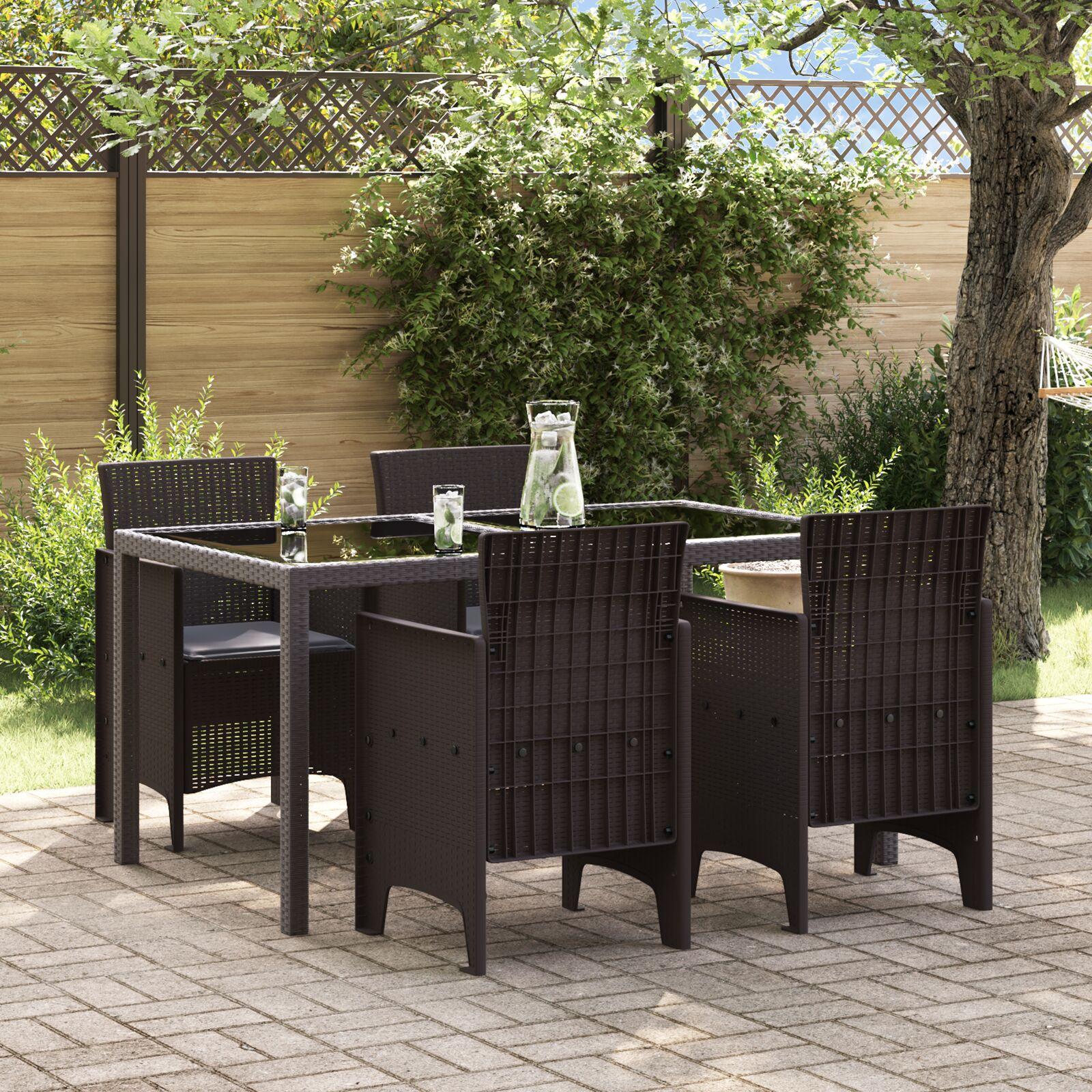 Have Stol 4 stk Brun 53 x 49 x 85 cm PP