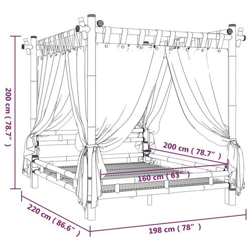 Himmelseng 160x200 cm bambus