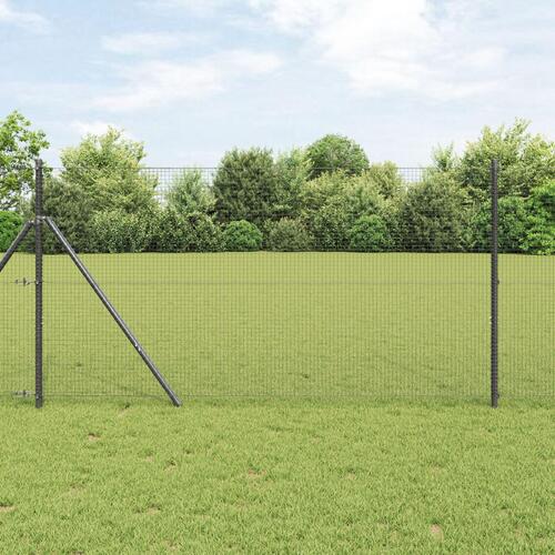 Svejsetråd Hegn med 13 Poster Grå 1,2x50 m Stål