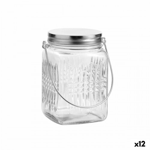 Glaskrus/krukke med hank 1 l - 12 stk.