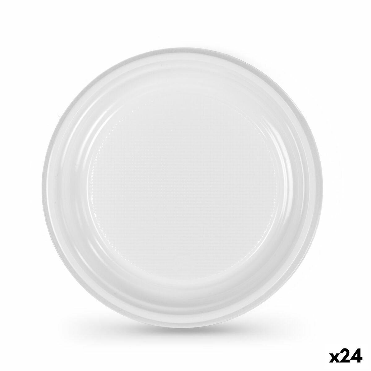 plade Algon Plastik 20,5 cm 20,5 x 2 cm 12 Dele (24 enheder)