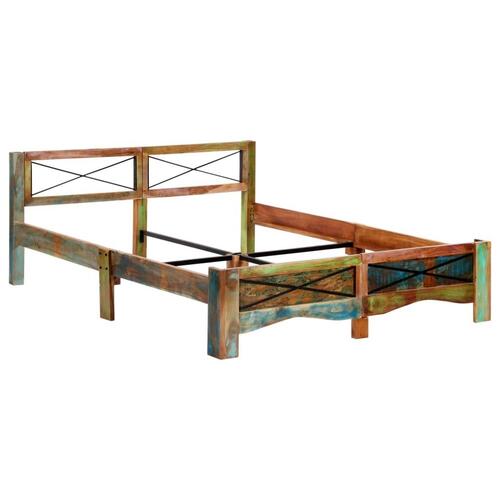 Sengestel 160x200 cm massivt genbrugstræ