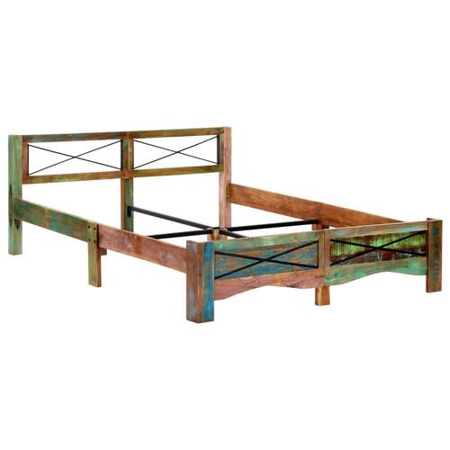 Sengestel 160x200 cm massivt genbrugstræ