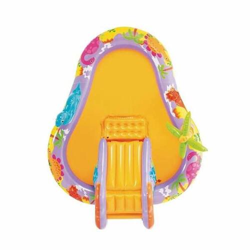 Oppustelig Pool til Børn Intex Dino Park 201 x 157 x 69 cm