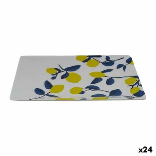 Snack bakke La Mediterránea Citron 20 x 13 x 2 cm (24 enheder)