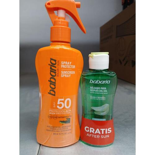 Solcreme spray Babaria Spf 50 100 ml Aloe Vera