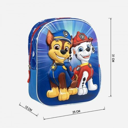 The Paw Patrol skoletaske - blå børnerygsæk 25 × 31 × 10 cm