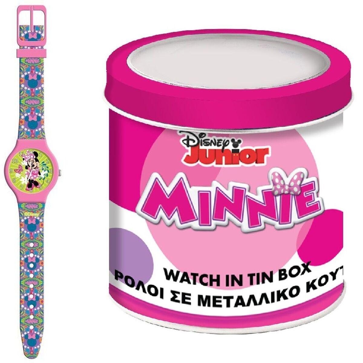 Minnie Mouse armbåndsur til små børn - tinæske Ø 33 mm