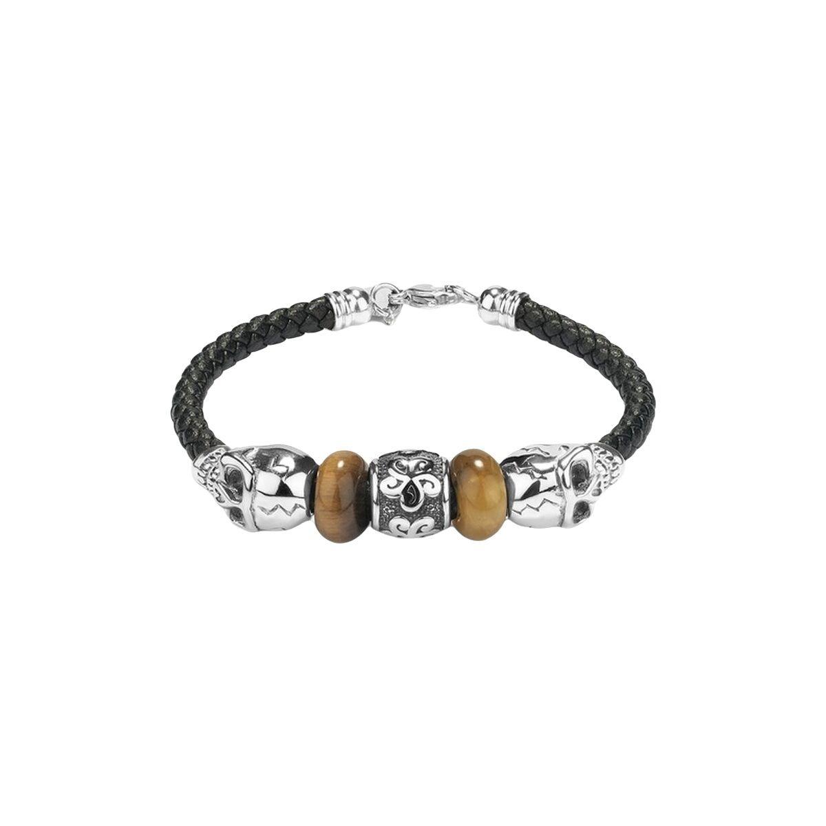 Radiant RH000184 - armbånd til mænd med perler og kraniedetaljer