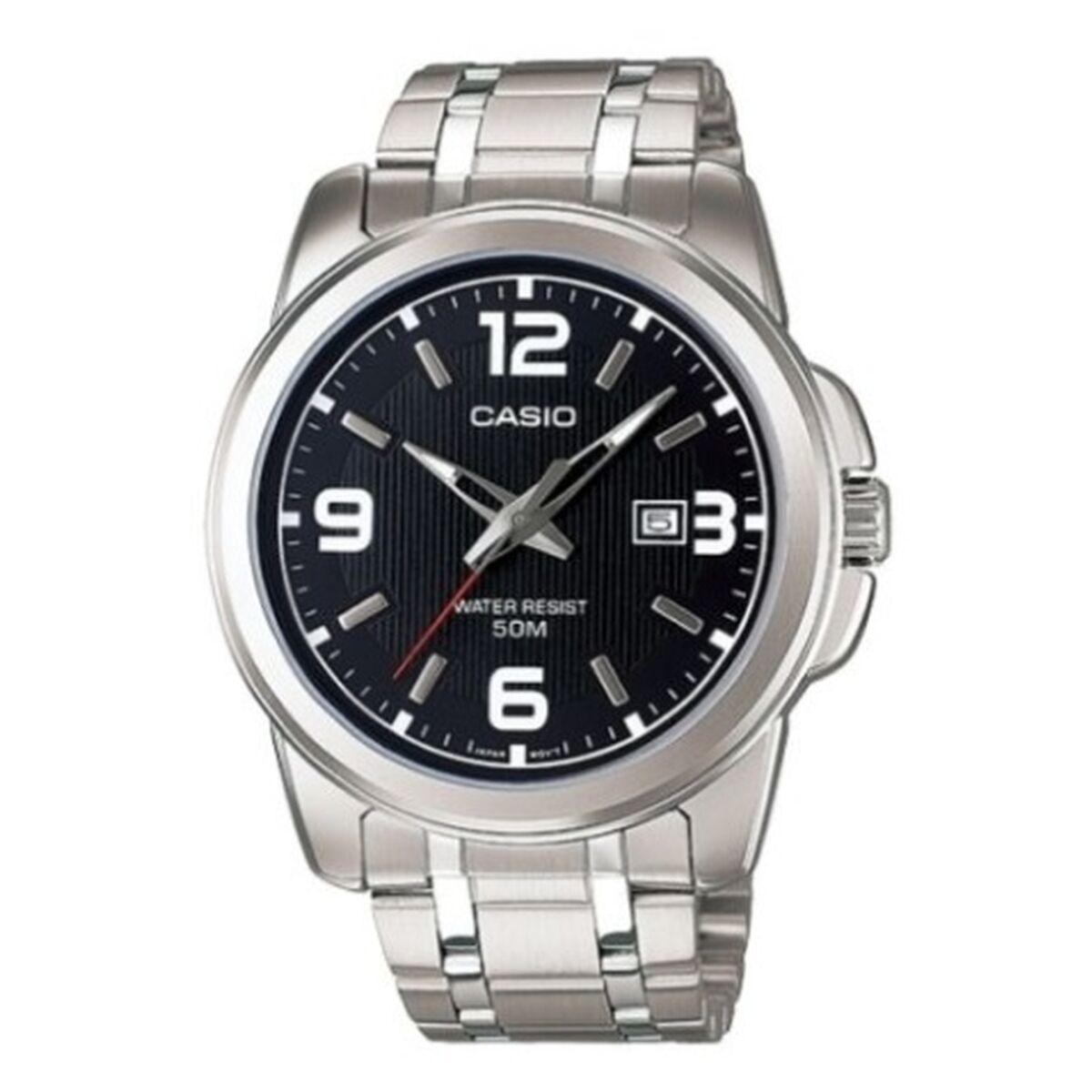 Casio Collection herreur - sort skive, Ø 45 mm