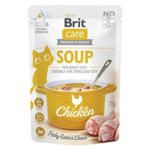Snack for Cats Brit Care Soup Kylling