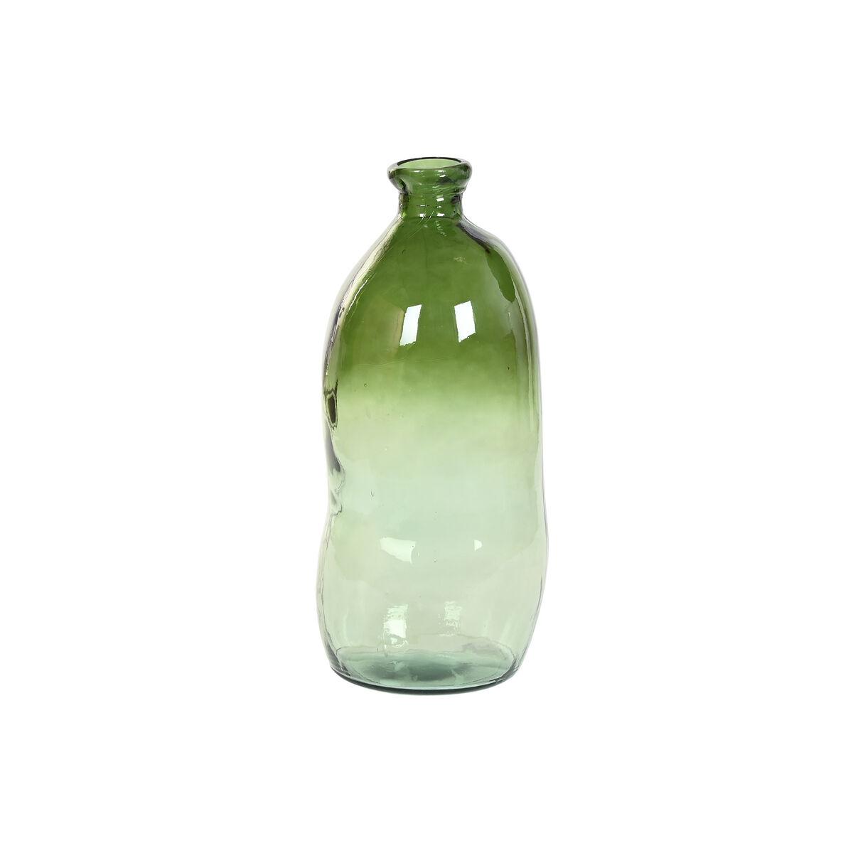 Vase grøn glas - , genbrugsglas, 34 × 34 × 73 cm