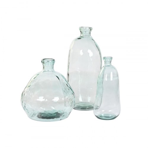 Vase glas - , gennemsigtig genbrugsglas 34 × 34 × 73 cm