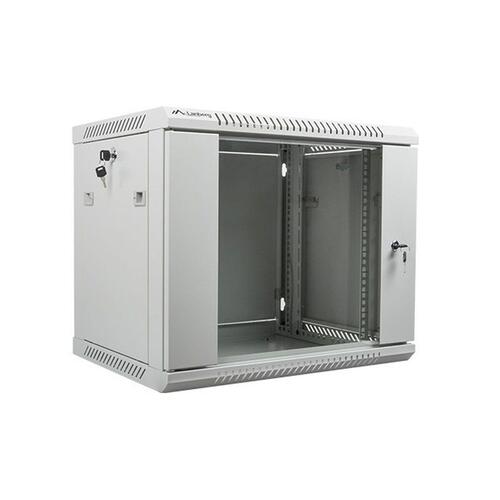 Lanberg vægmonteret rackskab WF01-6409-10S, 19", grå