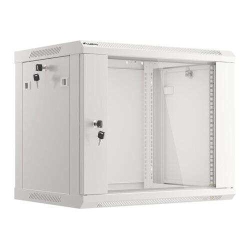 Lanberg vægmonteret rackskab WF01-6409-10S, 19", grå