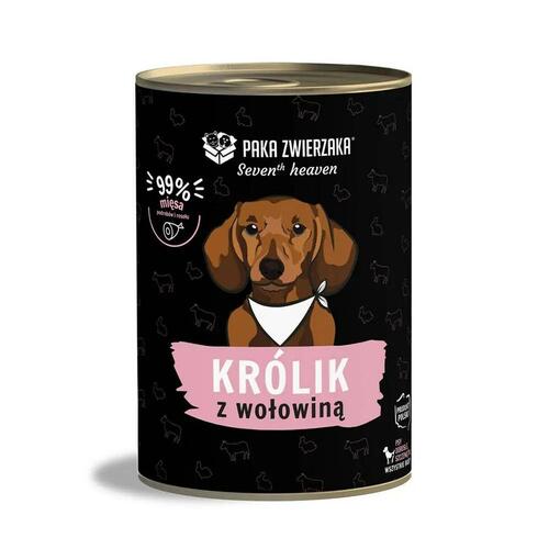 Våd mad Paka Zwierzaka Seventh Heaven Rabbit and beef Kanin 400 g