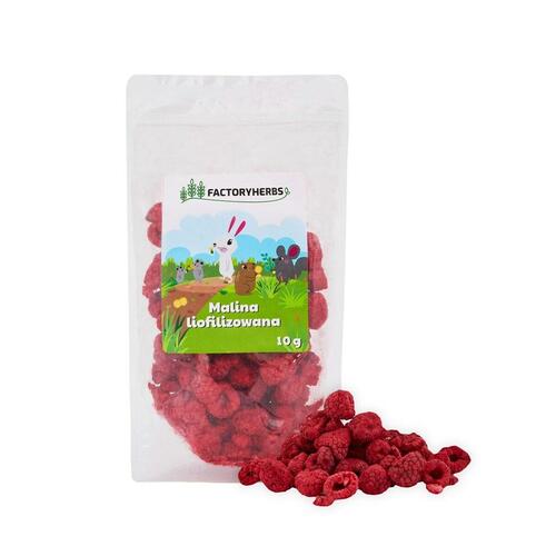 Kaninfoder Factoryherbs Freeze-dried raspberries Chinchilla Marsvin Hamster Rotte Mus Gnavere Fugle