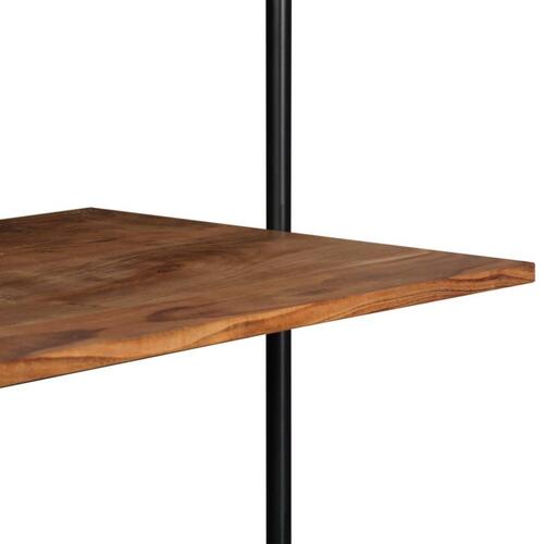 Vægmonteret skrivebord massivt akacietræ 90 x 40 x 170 cm