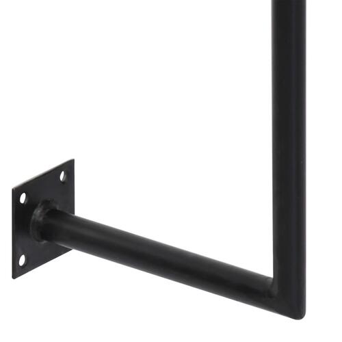 Vægmonteret skrivebord massivt akacietræ 90 x 40 x 170 cm