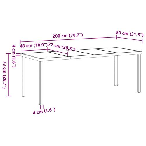 7 Delt Have Spisesæt Sort Poly Rattan