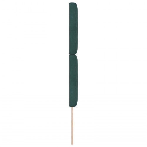 Sengegavl Krystalknap Tuftet Mørkegrøn 80 cm Fløjl, Sengegavl Krystalknap Tuftet Mørkegrøn 160 cm Fløjl