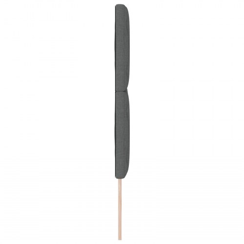 Sengegavl Diamantblokke Design Mørk Grå 140 cm Stof