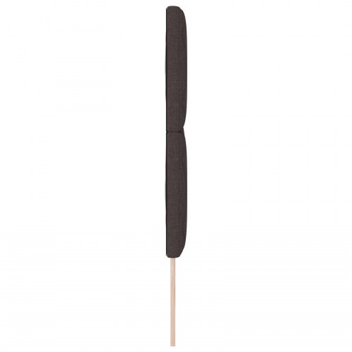 Sengegavl Diamantblok design Mørkebrun 140 cm Stof