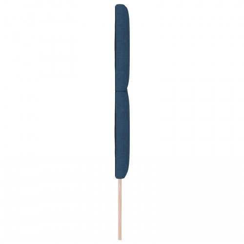 Sengegavl diamantblok design blå 140 cm stof