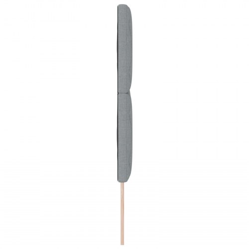 Sengegavl Diamantblok Design Lysegrå 160 cm Stof
