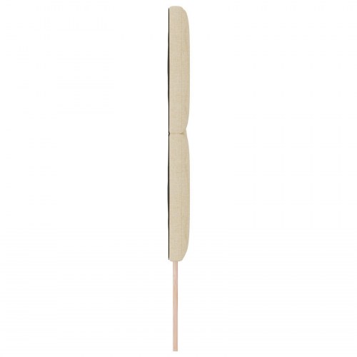 Sengegavl diamantblok design creme 160 cm stof