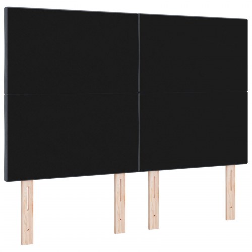Sengegavl Diamantblokdesign Mørkegrå 160 cm Fløjl