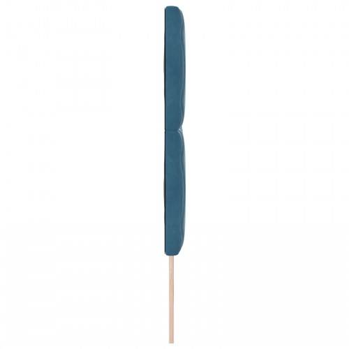Sengegavl Diamantblok design Mørkeblå 160 cm Fløjl
