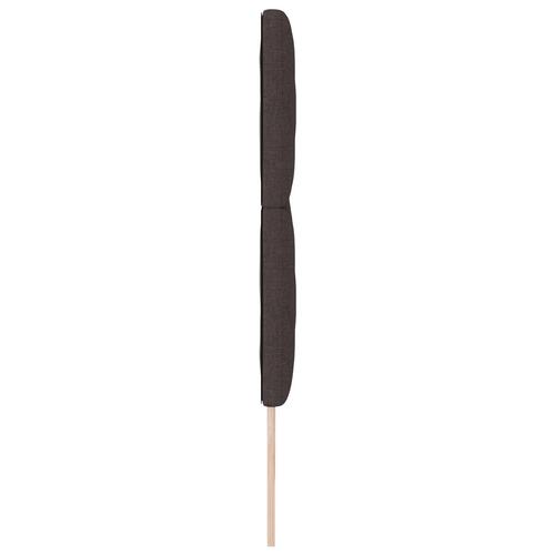 Sengegavl diamantblok design mørkebrun 180 cm stof
