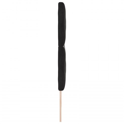 Sengegavl Diamantblokdesign Sort 180 cm Fløjl