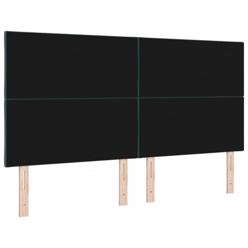 Sengegavl Diamantblok Design Mørkegrøn 180 cm Fløjl