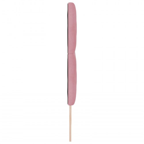 Sengegavl med diamantblokke design i rosa 180 cm fløjl