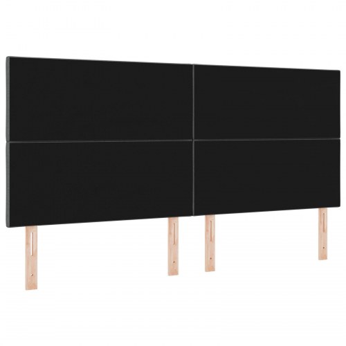 Sengegavl med Diamantblokke Design i Mørkegrå, 200 cm Stof