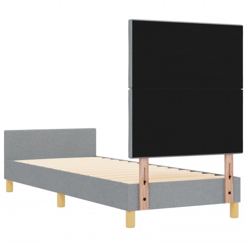 Sengestel Lysegrå 80x200 cm Stof
