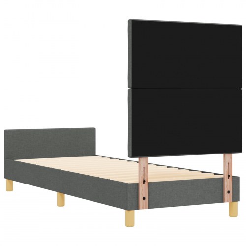 Sengramme Mørkegrå 80x200 cm Stof