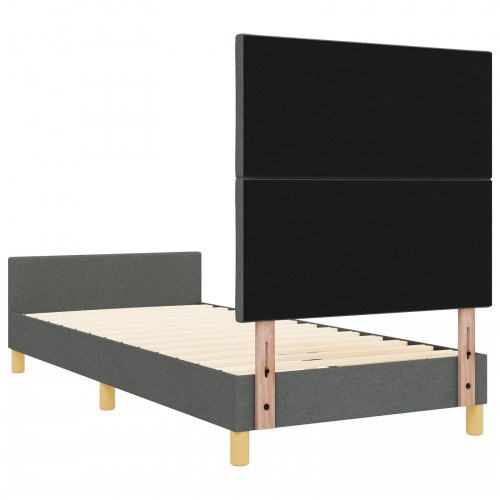 Sengestel Mørkegrå 100x200 cm Stof