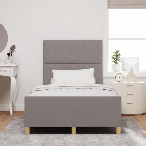 Seng i Taupe, 120x200 cm, Stof