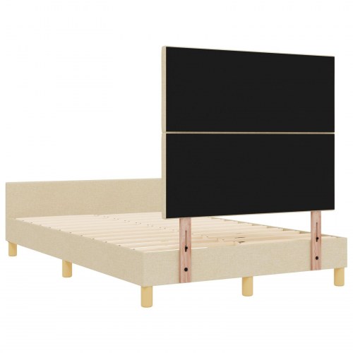 Sengramme i cremefarve 120x200 cm stof