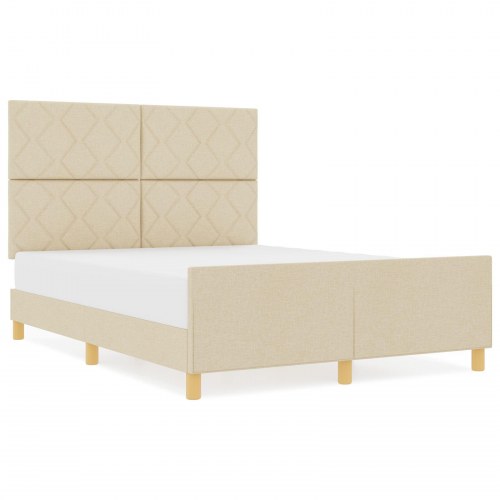 Cremefarvet Sengebund - 140x190 cm