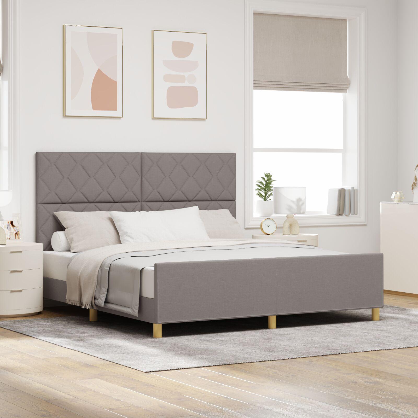 lamelbund Taupe 180x200 cm Stof