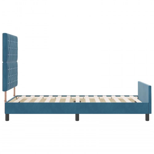 Sengestel Mørkeblå 90x200 cm Velour