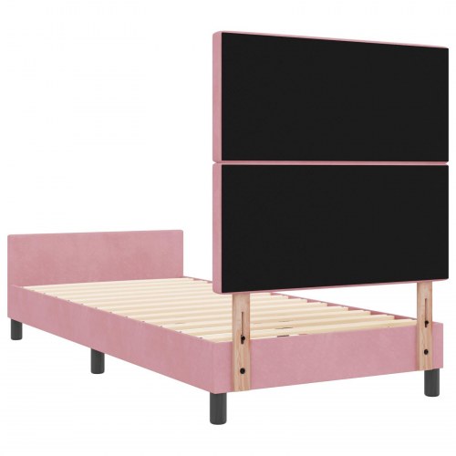 Sengestel Pink 100x200 cm Fløjl